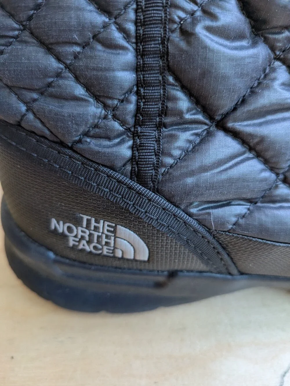 The North Face ThermoBall Eco Button Up Winter Boots Black Quilted Women's 8